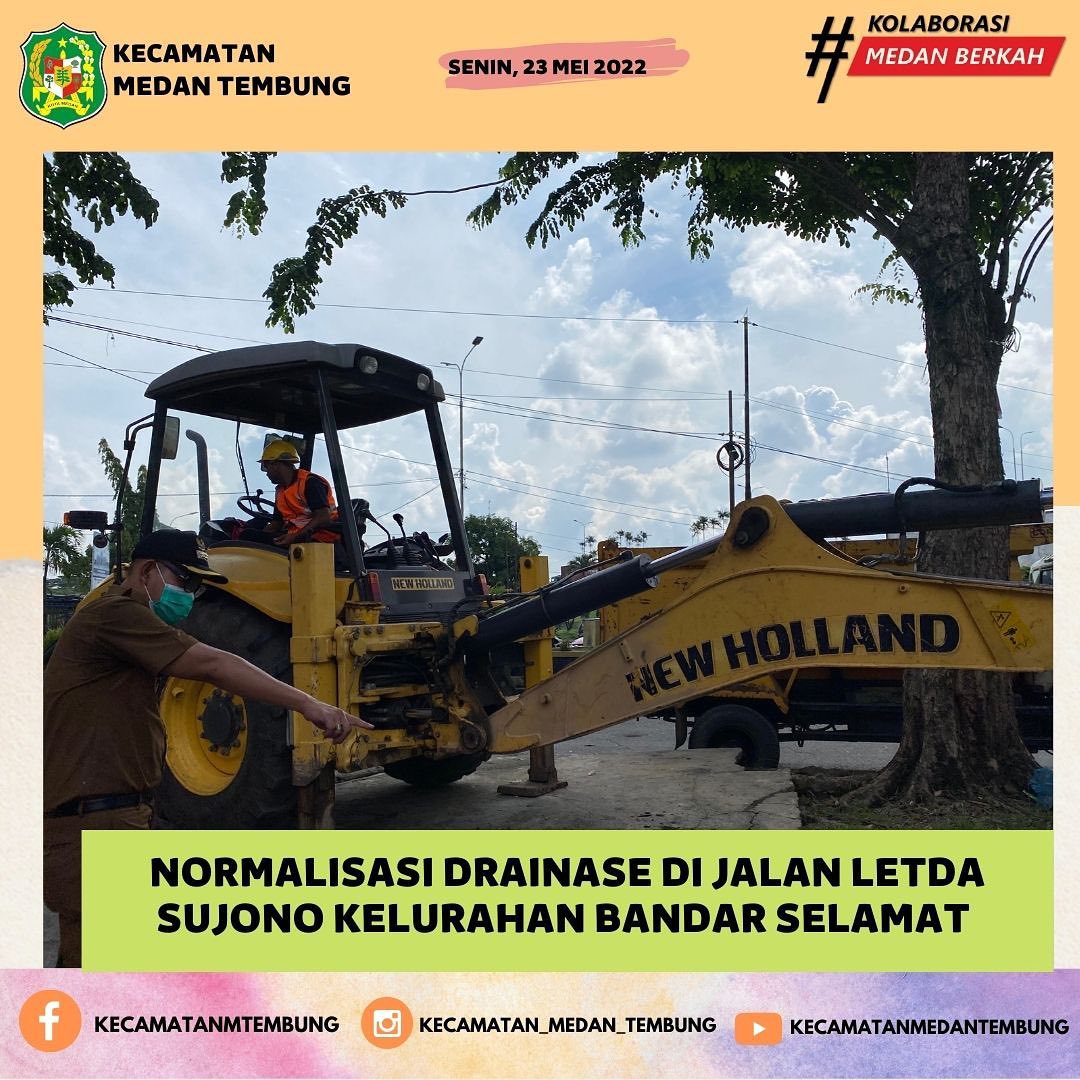 NORMALISASI DRAINASE DI JALAN LETDA SUJONO KELURAHAN BANDAR SELAMAT