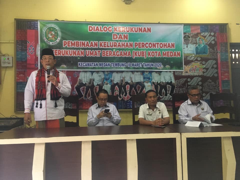Sosialisasi Dialog Kerukunan dan Pembinaan Kelurahan Percontohan Kerukunan Umat Beragama (KUB) Kota Medan