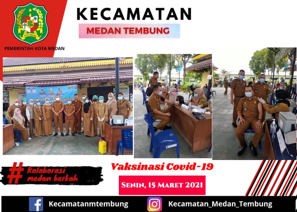VAKSINASI COVID-19 ASN DAN KEPALA LINGKUNGAN KEC. MEDAN TEMBUNG